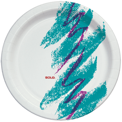 Solo Jazz Print Paper plate
